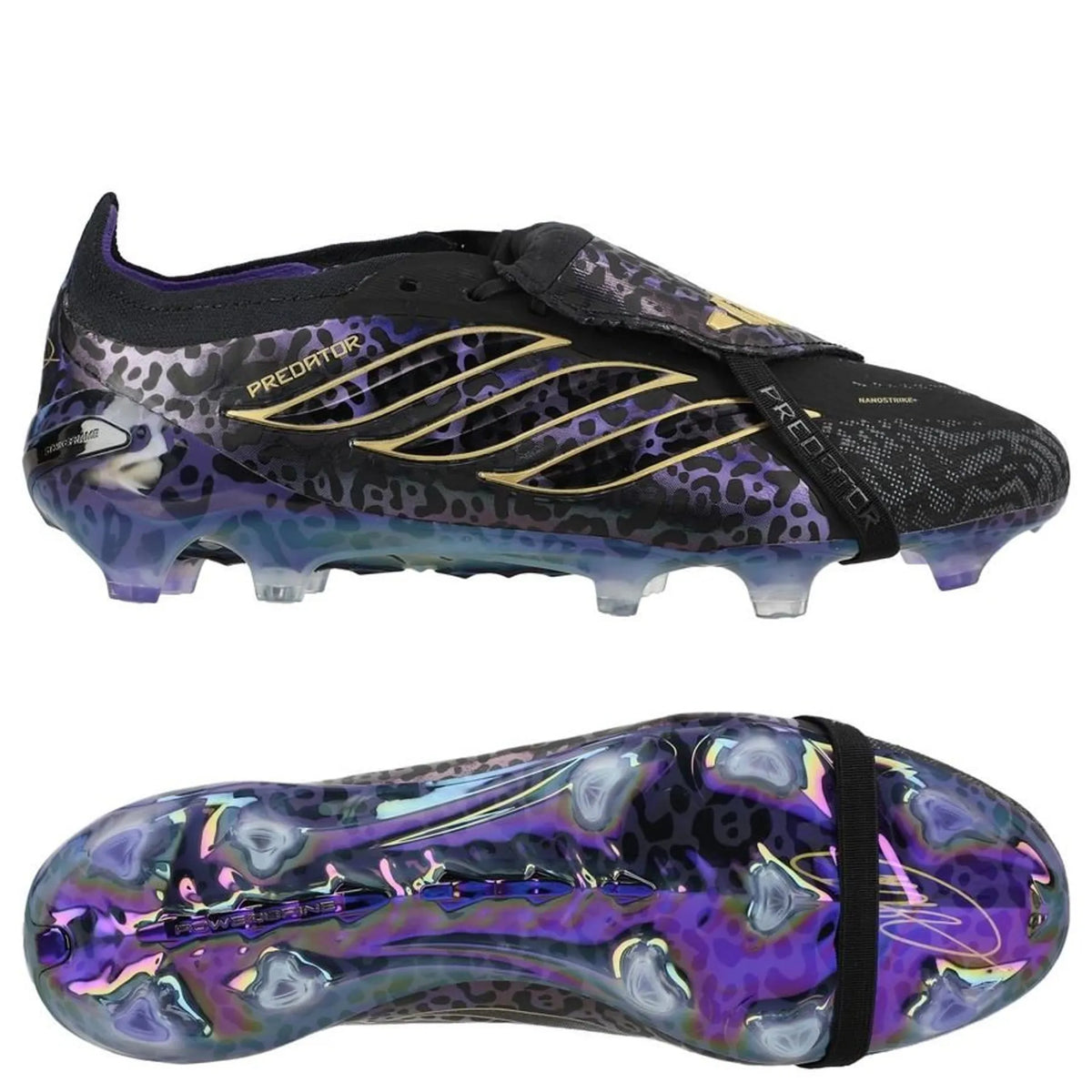 adidas Predator Elite Fold-over Tongue Elite FG Kaká - Noir/Violet/Doré ÉDITION LIMITÉE