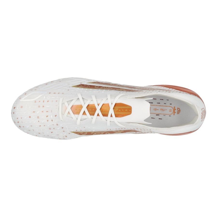 adidas F50 Elite FG Salah AFCON - Blanc/Cuivré ÉDITION LIMITÉE