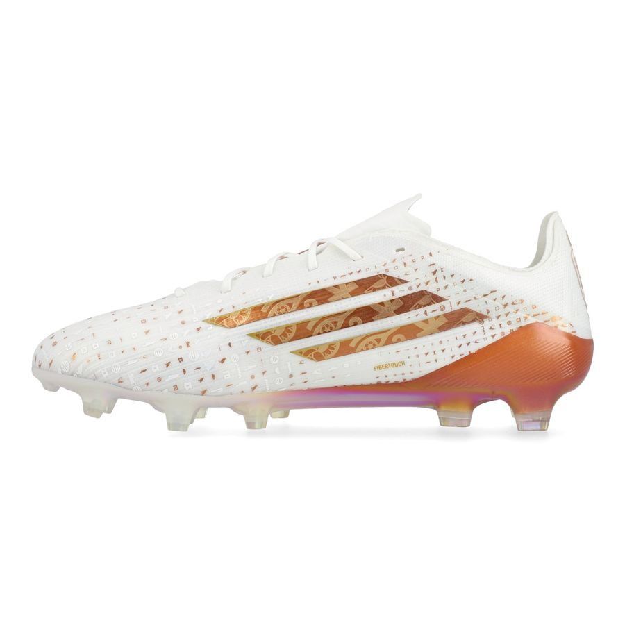 adidas F50 Elite FG Salah AFCON - Blanc/Cuivré ÉDITION LIMITÉE