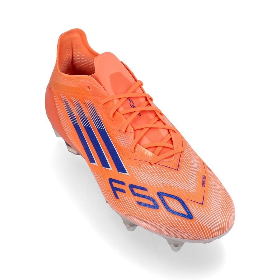 adidas F50 Elite SG Coral Blaze - Beam Orange/Bleu/Blanc