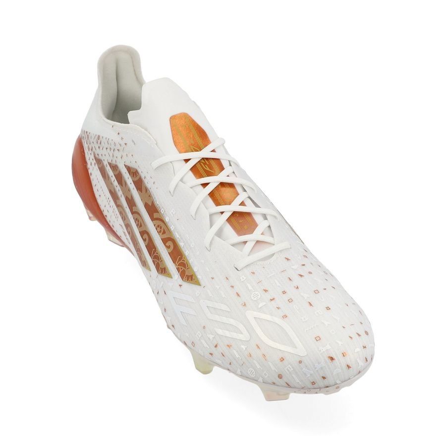 adidas F50 Elite FG Salah AFCON - Blanc/Cuivré ÉDITION LIMITÉE