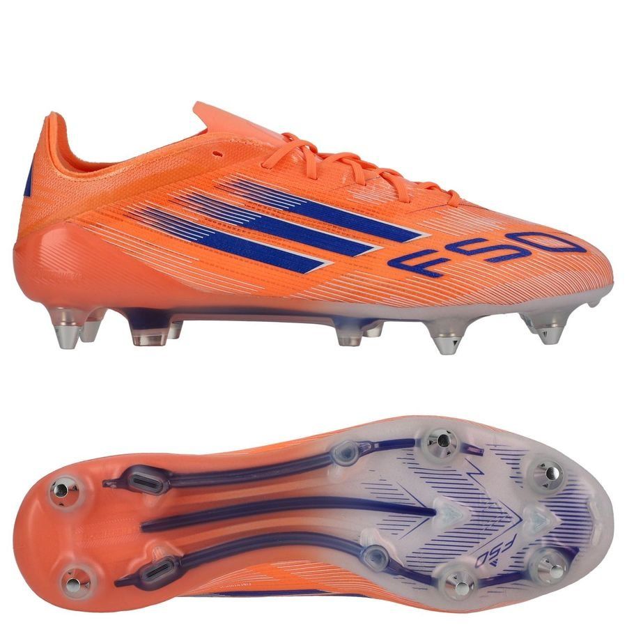adidas F50 Elite SG Coral Blaze - Beam Orange/Bleu/Blanc
