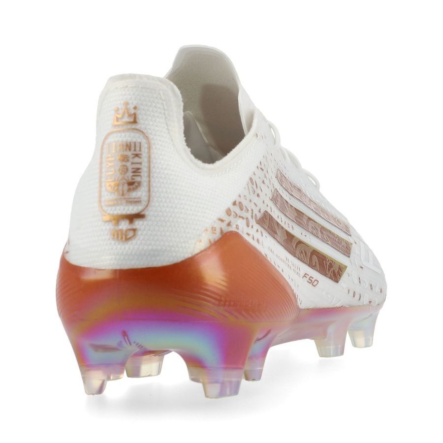 adidas F50 Elite FG Salah AFCON - Blanc/Cuivré ÉDITION LIMITÉE
