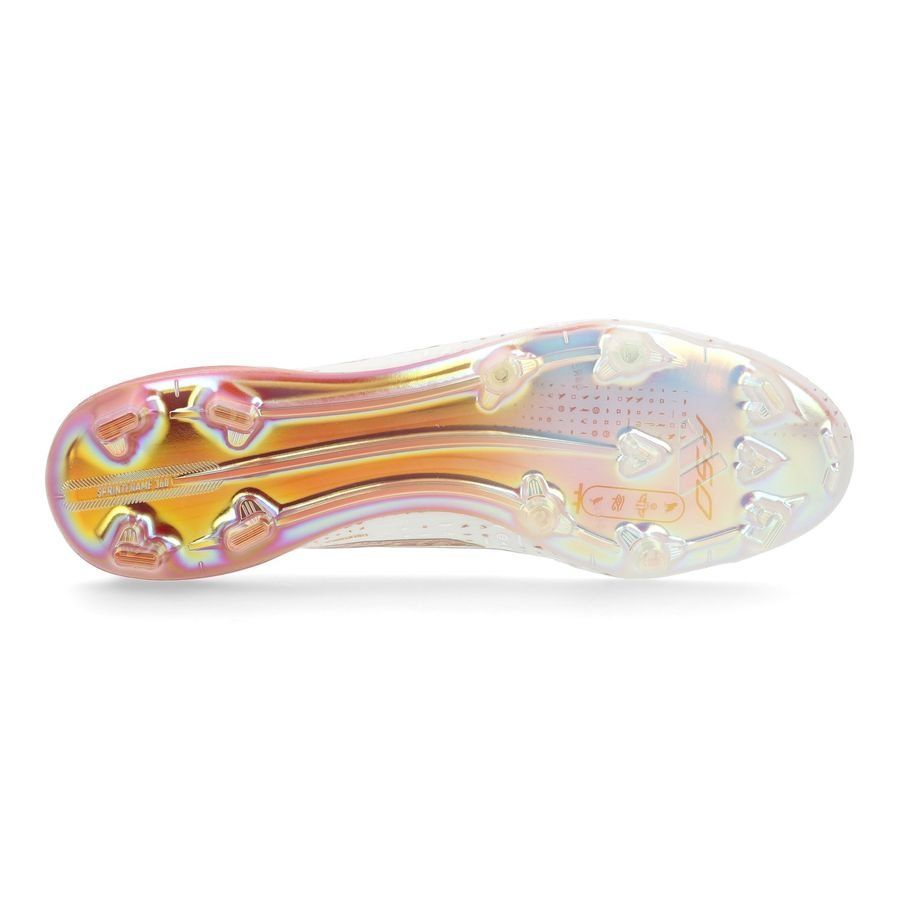 adidas F50 Elite FG Salah AFCON - Blanc/Cuivré ÉDITION LIMITÉE